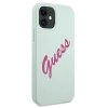 Guess GUHCP12SLSVSBF iPhone 12 mini5,4 niebieski fuksja/blue fuschia hardcase Silicone Vintage
